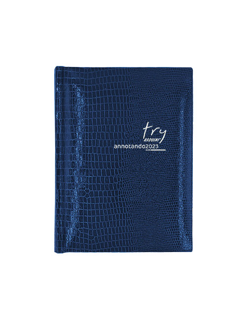 agenda tascabile annotando try blu chiaro