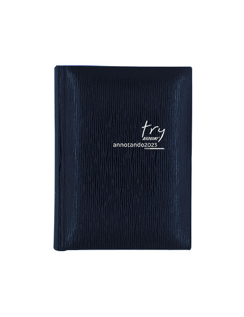 agenda tascabile annotando try blu