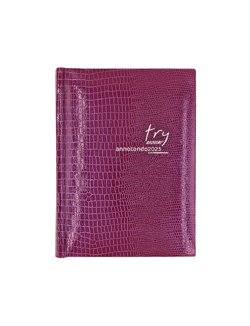 agenda tascabile annotando try rosa